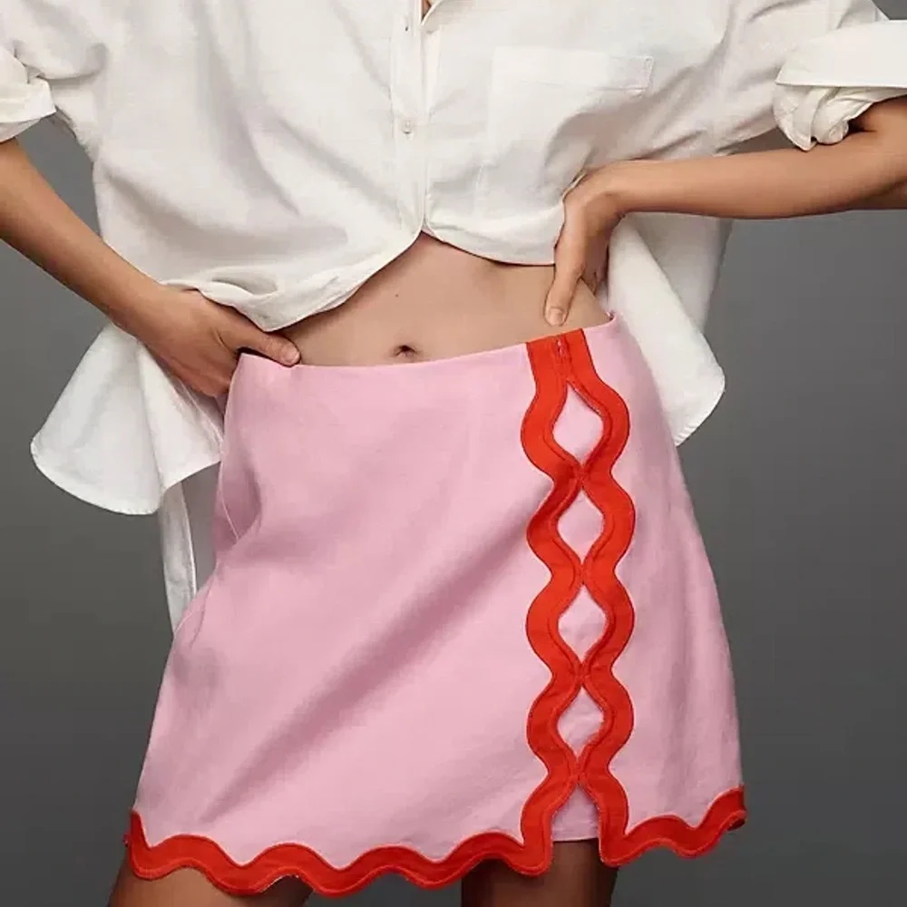 Maeve Ric Rac Mini Skirt - Picture 1 of 4